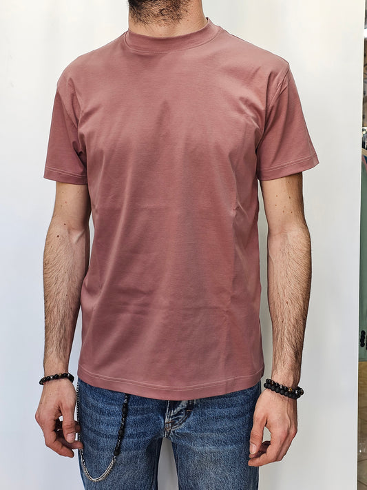 T-SHIRT SOTTOGIACCA IN FILO DI SCOZIA