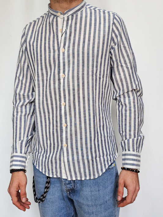 CAMICIA M/L COLLO COREANO RIGA