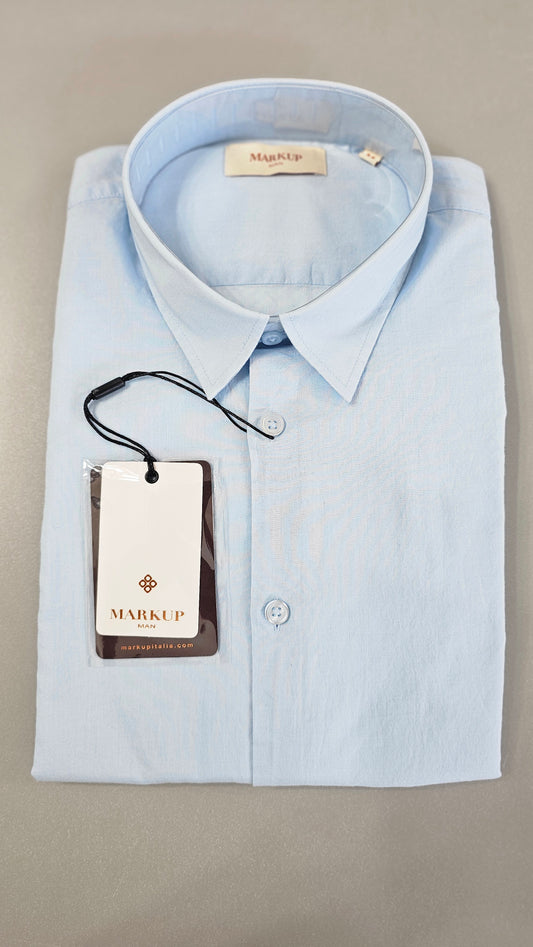 CAMICIA M/L COLLO FRANCESE 100% COTONE DI MUSSOLA - Rizzo Abbigliamento Uomo